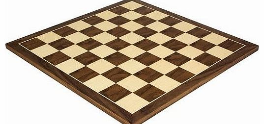 17.75 Inch Walnut and Maple Chess Board