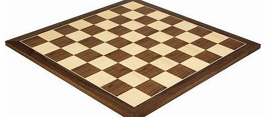 The Regency Chess Company 19.7 Inch Walnut and Maple Chess Board