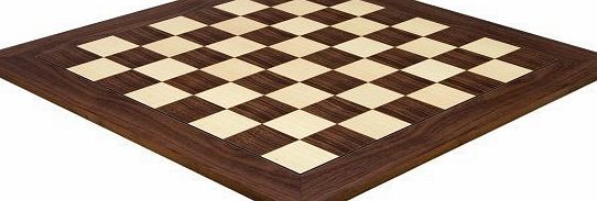 The Regency Chess Company 21.6 Inch Montgoy Rosewood and Maple Chess Board