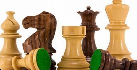 The Regency Chess Company Atlantic Series Rosewood Staunton Chess Pieces 3.75 Inches