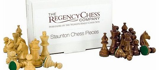 The Regency Chess Company Down Head Knight Staunton Chess Pieces 3.25``