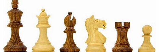 The Regency Chess Company Fierce Knight Sheesham Staunton Chessmen 3 Inches Including Case