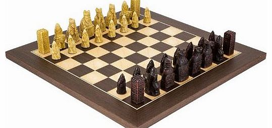 The Regency Chess Company Isle Of Lewis Compact Wenge Chess Set