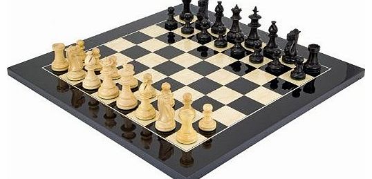 The Black Flower Chess Set