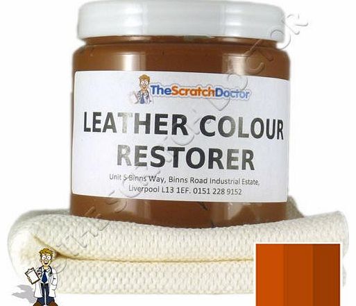 The Scratch Doctor MEDIUM BROWN Leather Colour Restorer for Faded and Worn Leather Sofa etc. (250ml)