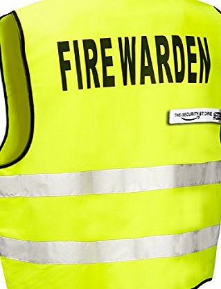 British Standard FIRE WARDEN High Visibility Reflective Vest / Jacket (Zip Front) THE-SECURITY-STORE