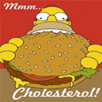 The Simpsons Cholesterol Poster
