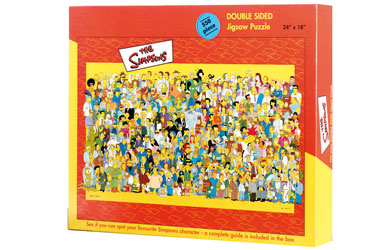 The Simpsons Double Sided Cast Puzzle