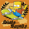 The Simpsons Skate Royalty Poster