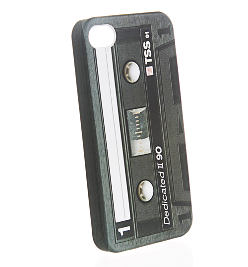 Retro Black Cassette iPhone 4 Case from The