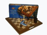 The Traditional Games Co Ltd Wooden 3 in 1 Chess/Draughts/Backgammon Compendium