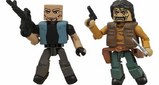 The Walking Dead Walking Dead Minimates Series 4 Governor and Bruce (Pack of 2)