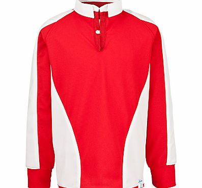 Rugby Shirt, Red/White