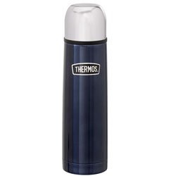 Thermos Heritage Steel Flask 0.5 Litre Blue