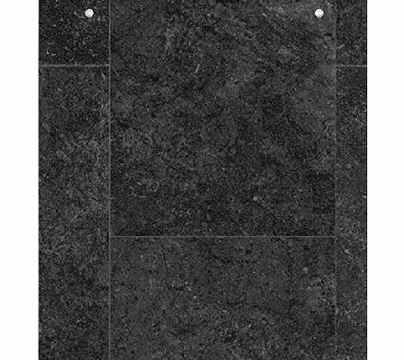 TheRugShopUK 1201 - Dark Plain Black High Quality Anti Slip Vinyl Flooring Home Office Kitchen, Bathroom Lino 2M 3M 4M Roll (3.8 MM Thick)