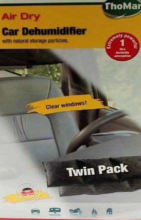 Thomar  604110 Air Dry Re-Usable Twin Pack Anti Fog Car Dehumidifier Clears Windows especially in the wet season - Ideal for Boat Storage