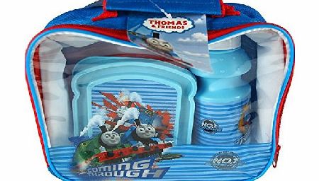 Thomas The Tank Engine 3 Piece School Set - Lunch Bag, Flask, Sandwich Box