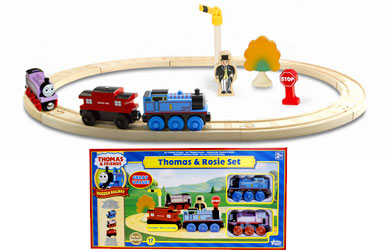 and Friends Wooden Railway - Thomas and Rosie Set
