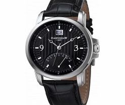 Thomas Earnshaw Mens Fitzroy Dual Time Black Watch