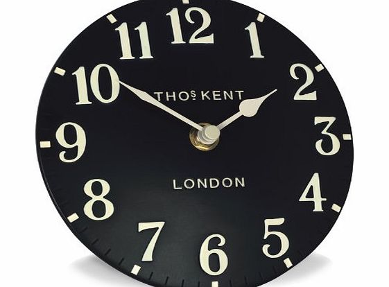 Thomas Kent Arabic Mantel Clock Finish: Black