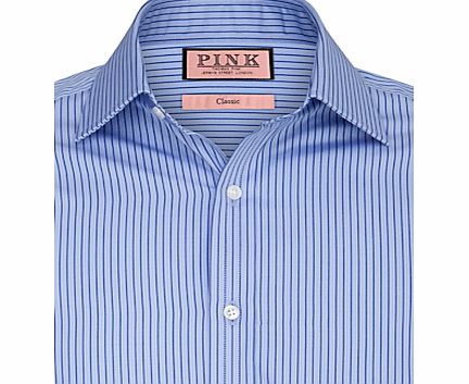 Alannis Stripe Shirt, Blue/Navy