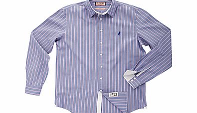 William Stripe Shirt, Blue/Pink