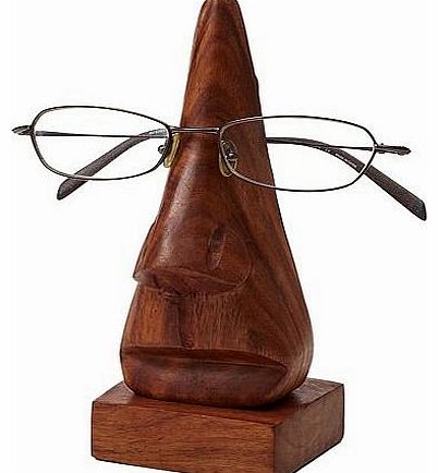 Thorness Nose shaped wooden spectacle holder