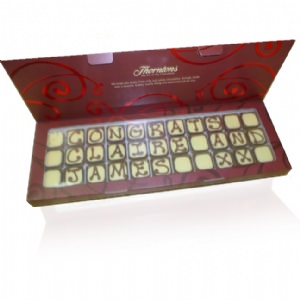 Personalised 33 Cup Alphabet Chocolate