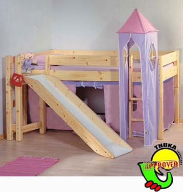 12 Cabin Bunk Bed with Slide & Tents