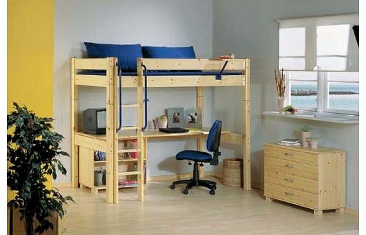 Maxi 23 Highbed with Desk and Bookcase