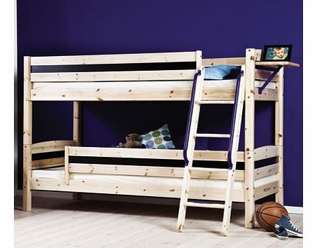 Trendy 27 Natural Bunk Bed with Safety Rail