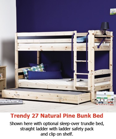 Trendy 27 Natural Pine Bunk Bed