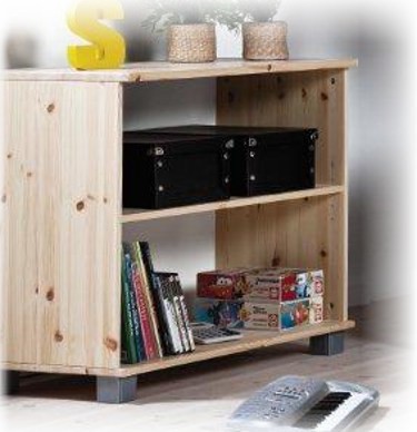 Trendy Natural Pine Bookcase