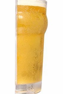 Thumbs Up Novelty - Half Pint Glass 10oz/280ml - Novelty Beer Glass, Sliced Pint Glass - Beer Glass Gift