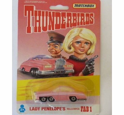 1992 Thunderbirds FAB 1 Lady Penelopes Car Matchbox Diecast Vehicle