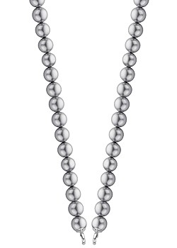 Silver Grey Pearl Necklace 3583PG/42