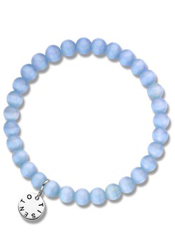 Small Blue Stretch Bead Bracelet 2670CB