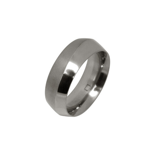 8mm Twist Ring in Titanium by Ti2