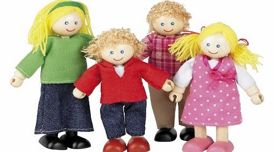Tidlo Wooden Dolls House Doll Family