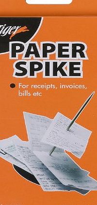 Tiger desk top paper spike file receipts bills invoices etc