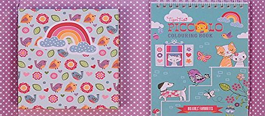 Tiger Tribe Colouring Set for Girls. Fashion Colouring Book Activity Set for Girls. Great travel activity packs for kids / Activity Book. Great Gifts for Girls 6 years old