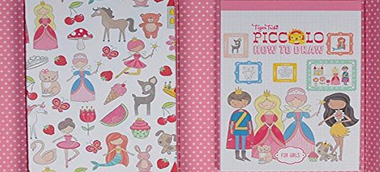Tiger Tribe How-to-draw Set for Girls. Draw and Colour Animals Activity Set for Girls. Great travel activity packs for kids / Activity Book. Great Gifts for Girls 6 years old