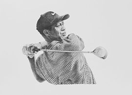 Tiger Woods Limited Edition Golf Print by