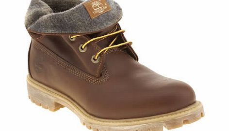 Timberland Brown Roll Top Woolrich Boots