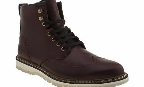 Timberland Burgundy Britain Wing Boots