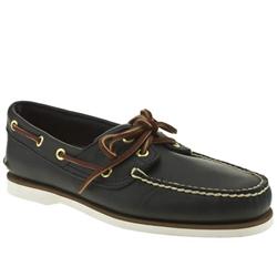 Timberland Male Classic Boat Leather Upper Fashion Large Sizes in Navy