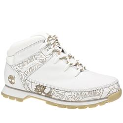Male Eurosprint Graphic Leather Upper Casual in White