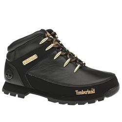 Male Eurosprint Ii Leather Upper Casual Boots in Black