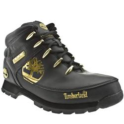 Male Eurosprint Tree Leather Upper Casual Boots in Black