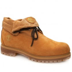 Male Roll Top Nubuck Upper Casual in Natural - Honey